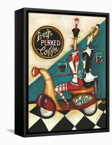 Fresh Perked Coffee-Jennifer Garant-Framed Stretched Canvas