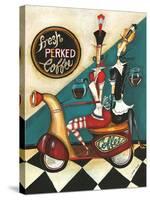 Fresh Perked Coffee-Jennifer Garant-Stretched Canvas