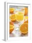 Fresh Pressed Orange Juice and Oranges-Jana Ihle-Framed Photographic Print