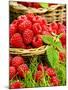 Fresh Raspberries in Two Baskets-Stuart MacGregor-Mounted Photographic Print