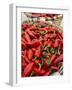 Fresh Red Chili Peppers in Baskets-Joerg Lehmann-Framed Photographic Print