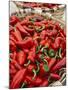 Fresh Red Chili Peppers in Baskets-Joerg Lehmann-Mounted Photographic Print