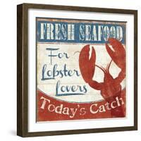 Fresh Seafood I-Pela Design-Framed Premium Giclee Print