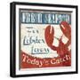 Fresh Seafood I-Pela Design-Framed Premium Giclee Print