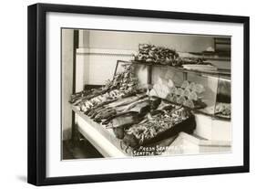 Fresh Seafood, Seattle, Washington-null-Framed Art Print