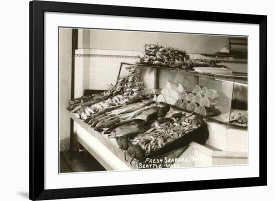 Fresh Seafood, Seattle, Washington-null-Framed Premium Giclee Print