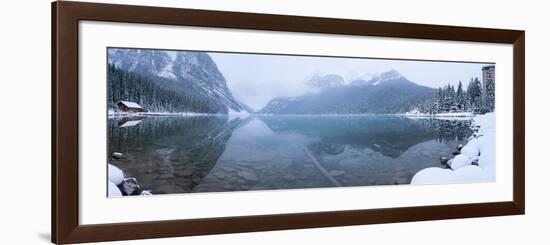 Fresh Snow at Lake Louise, Banff National Park, Alberta, Canada-null-Framed Photographic Print