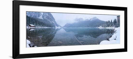 Fresh Snow at Lake Louise, Banff National Park, Alberta, Canada-null-Framed Photographic Print