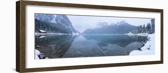 Fresh Snow at Lake Louise, Banff National Park, Alberta, Canada-null-Framed Photographic Print