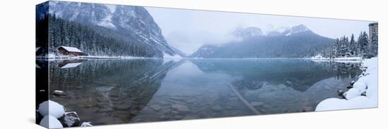 Fresh Snow at Lake Louise, Banff National Park, Alberta, Canada-null-Stretched Canvas