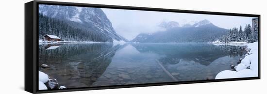 Fresh Snow at Lake Louise, Banff National Park, Alberta, Canada-null-Framed Stretched Canvas