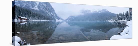 Fresh Snow at Lake Louise, Banff National Park, Alberta, Canada-null-Stretched Canvas