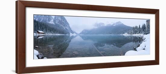 Fresh Snow at Lake Louise, Banff National Park, Alberta, Canada-null-Framed Photographic Print