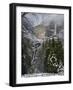 Fresh Snow Fall on Yosemite Falls, Yosemite Valley, Yosemite National Park, California, USA-Kober Christian-Framed Photographic Print