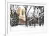 Fresh snow in Central Park-Philippe Hugonnard-Framed Giclee Print