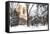 Fresh snow in Central Park-Philippe Hugonnard-Framed Stretched Canvas