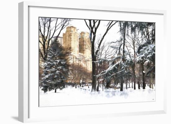 Fresh snow in Central Park-Philippe Hugonnard-Framed Giclee Print