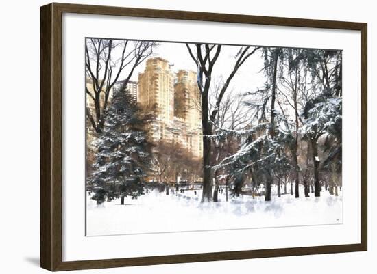Fresh snow in Central Park-Philippe Hugonnard-Framed Giclee Print