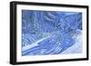 Fresh snow,Les Arcs,France-Andrew Macara-Framed Giclee Print