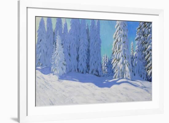 Fresh Snow, Morzine, France, 2015-Andrew Macara-Framed Giclee Print