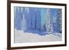 Fresh Snow, Morzine, France, 2015-Andrew Macara-Framed Giclee Print