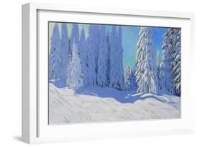 Fresh Snow, Morzine, France, 2015-Andrew Macara-Framed Giclee Print