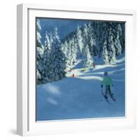 Fresh Snow, Morzine, France-Andrew Macara-Framed Giclee Print