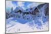 Fresh Snow, Morzine Village, 2015-Andrew Macara-Mounted Giclee Print