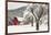 Fresh Snow on Red Barn Near Salmo, British Columbia, Canada-Chuck Haney-Framed Photographic Print