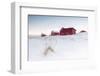 Fresh Snow Surrounds the Typical Fishermen Houses Called Rorbu in Winter, Eggum-Roberto Moiola-Framed Photographic Print