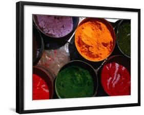 Fresh Spices for Sale at Sunday Market, Pisac, Cuzco, Peru-Mark Daffey-Framed Photographic Print