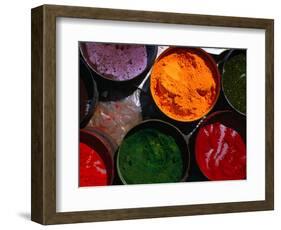 Fresh Spices for Sale at Sunday Market, Pisac, Cuzco, Peru-Mark Daffey-Framed Photographic Print