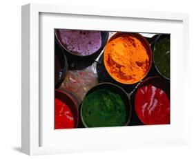 Fresh Spices for Sale at Sunday Market, Pisac, Cuzco, Peru-Mark Daffey-Framed Photographic Print