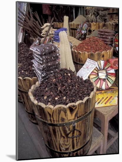 Fresh Spices for Sale at the Aswan Spice Market, Aswan, Egypt-Cindy Miller Hopkins-Mounted Photographic Print