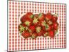 Fresh Strawberries in Cardboard Punnet-Kröger & Gross-Mounted Photographic Print