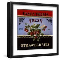 Fresh Strawberries-Kimberly Poloson-Framed Art Print