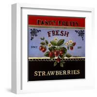 Fresh Strawberries-Kimberly Poloson-Framed Art Print