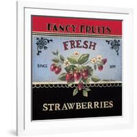 Fresh Strawberries-Kimberly Poloson-Framed Art Print