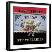 Fresh Strawberries-Kimberly Poloson-Framed Art Print