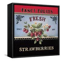 Fresh Strawberries-Kimberly Poloson-Framed Stretched Canvas