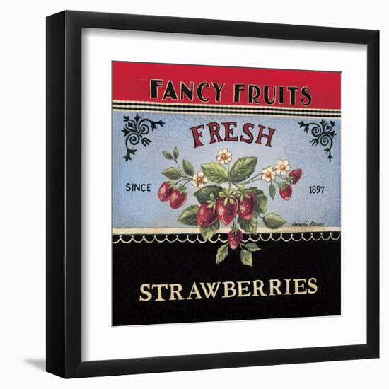 Fresh Strawberries-Kimberly Poloson-Framed Art Print