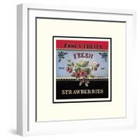 Fresh Strawberries-Kimberly Poloson-Framed Art Print