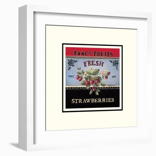 Fresh Strawberries-Kimberly Poloson-Framed Art Print