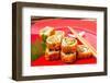 Fresh Sushi Traditional Japanese Food on the Table-ilolab-Framed Photographic Print