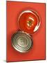 Fresh Tomato in an Opened Tin-null-Mounted Photographic Print