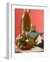 Fresh Tomatoes, Olives, Bread, Salt and Olive Oil-null-Framed Photographic Print