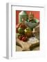 Fresh Tomatoes, Olives, Bread, Salt and Olive Oil-Foodcollection-Framed Photographic Print