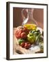 Fresh Tomatoes, Olives, Salt and Olive Oil-null-Framed Photographic Print