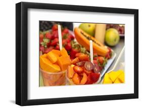 Fresh tropical fruit for sale in historic Cartagena, Colombia.-Jerry Ginsberg-Framed Photographic Print