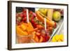 Fresh tropical fruit for sale in historic Cartagena, Colombia.-Jerry Ginsberg-Framed Photographic Print